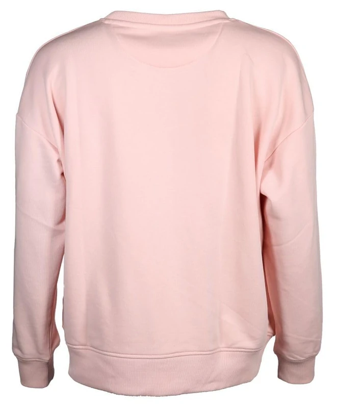 GANT Women's REL Shield C-Neck Sweatshirt, Faded Pink, Standard, Faded Pink, L