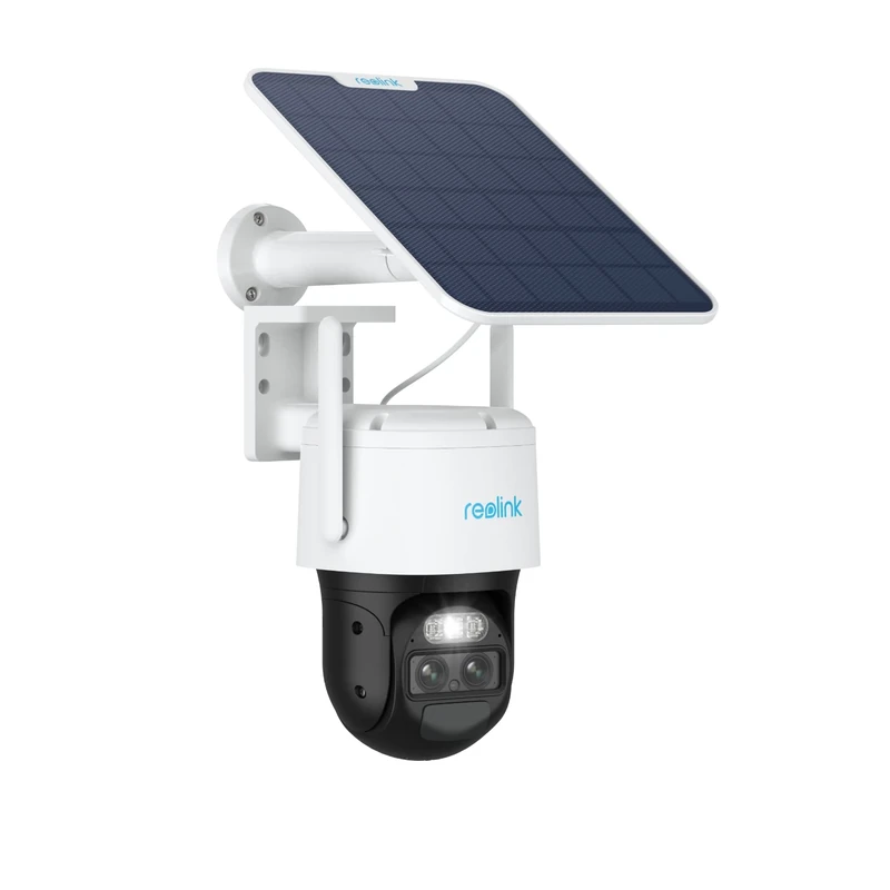 Reolink Solar Security Camera Outdoor Wireless with Auto Tracking&Auto Zoom, Dual Lens PTZ Camera with 360° Surveillance, 2.4/5GHz WiFi, 30m Color Night Vision 3K+, AI Detection, TrackMix+Solar Panel
