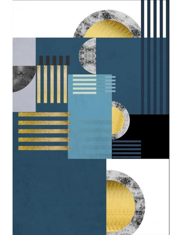 MANI TEXTILE - Jodhpur Blue Rug - Dimensions - 160 x 230 cm - Image 1