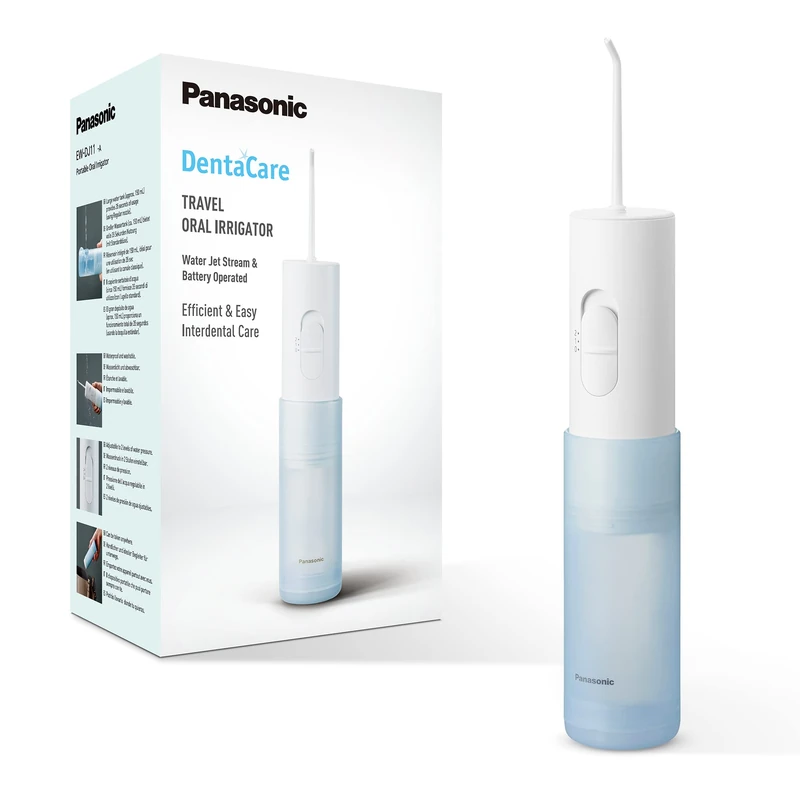 Panasonic EW-DJ11-A503 Easy to Use Oral Irrigator with 2 Water Pressure Settings, Compact and Portable