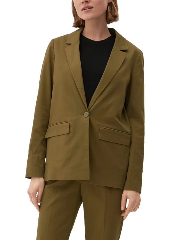 s.Oliver Women's 2128980 Blazer, Green, 18