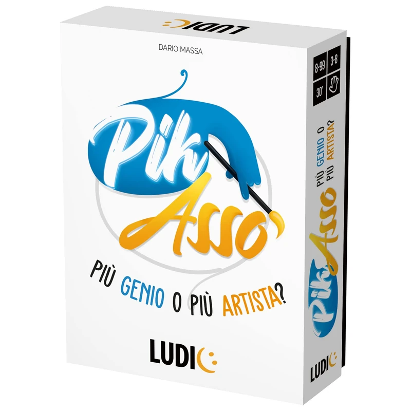 Ludic Pik-Ace Plus Genius or More Artist? It53511 Family Game for 3-8 Players Made in Italy