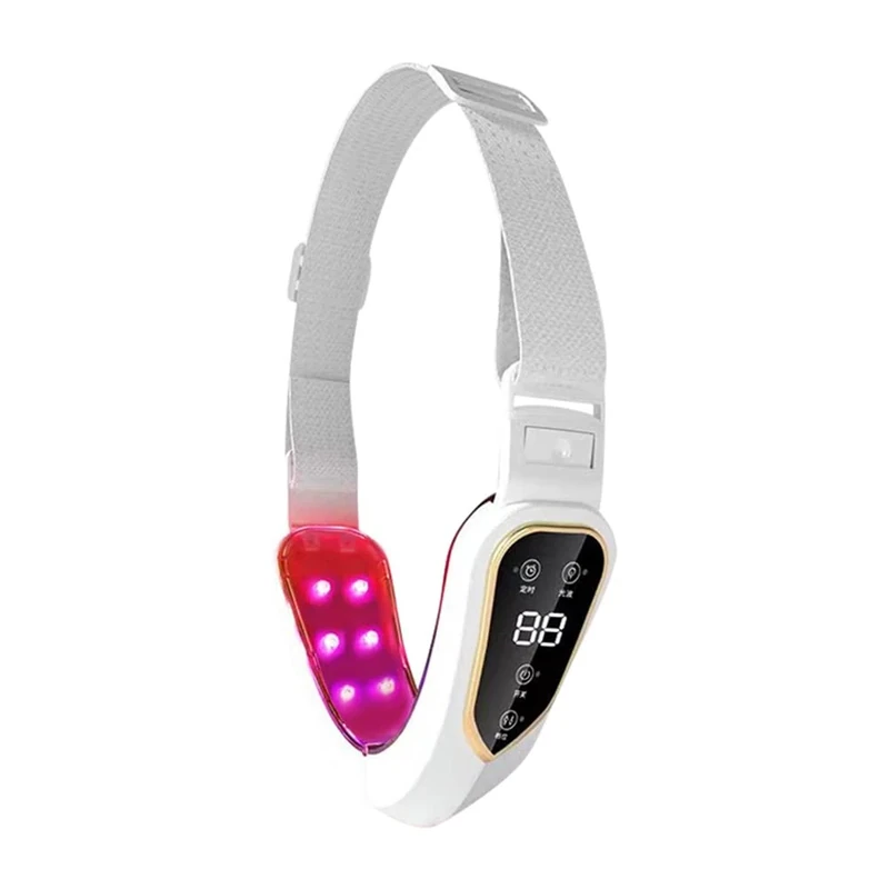 Yooface V Face Machine, V-Face Shaping Facial Lifting Slimming, Lifting Belt Red Blu-Ray Thin Double Chin with USB Charging