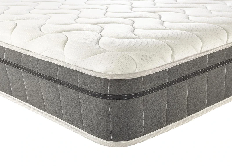 Aspire Beds 6000 Diamond Pocket Sprung & Memory Foam Topper Luxury Sleep Surface Ultimate Mattress, 3ft Single (3ft x 6ft3)