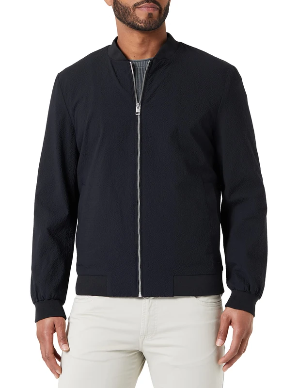 s.Oliver Men's Blouson, Grey/Black, M