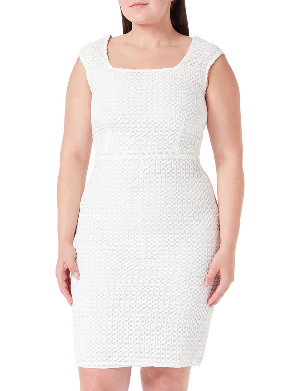 s.Oliver BLACK LABEL Women's Short Dress, lace, White, 14