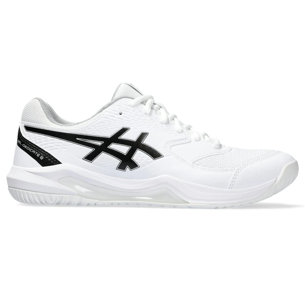 ASICS Men's Gel-Resolution 9 Tennis Shoes, White/Black, 12 UK