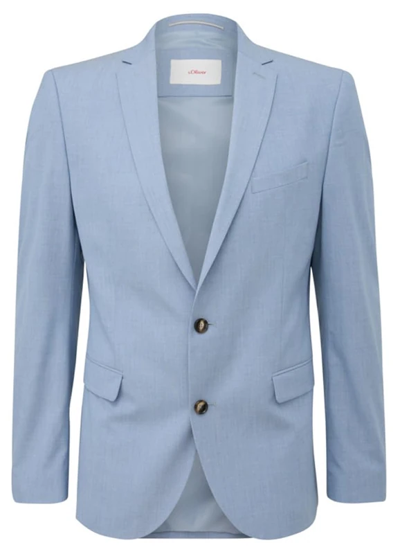 s.Oliver Men's Slim fit Jacket, Blue, 38L - Image 1