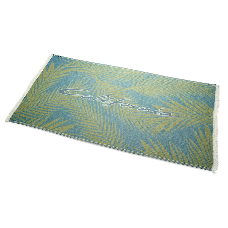 Volkswagen 7T0084500 Bath Towel with California Lettering 180 x 90 cm Green / Turquoise