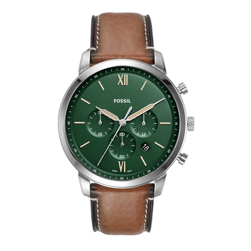 Fossil Neutra Watch for Men, Quartz Chronograph movement with Leather Strap