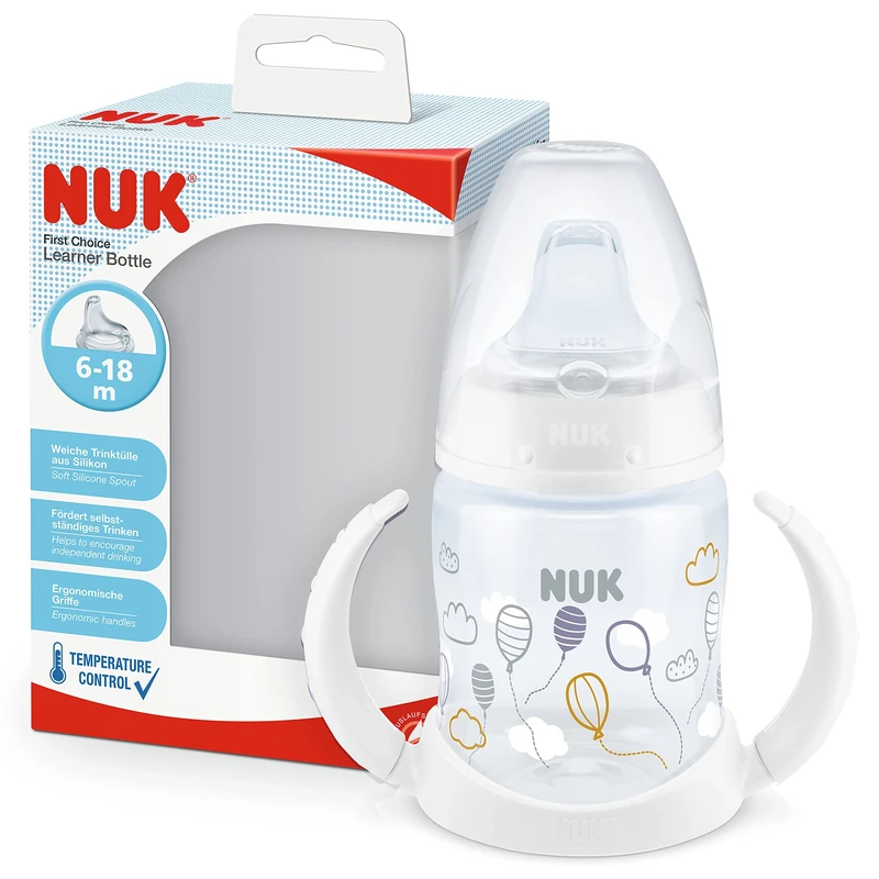 NUK First Choice 150ml Sippy Cup - Easy-Grab Handles, Leak-Proof