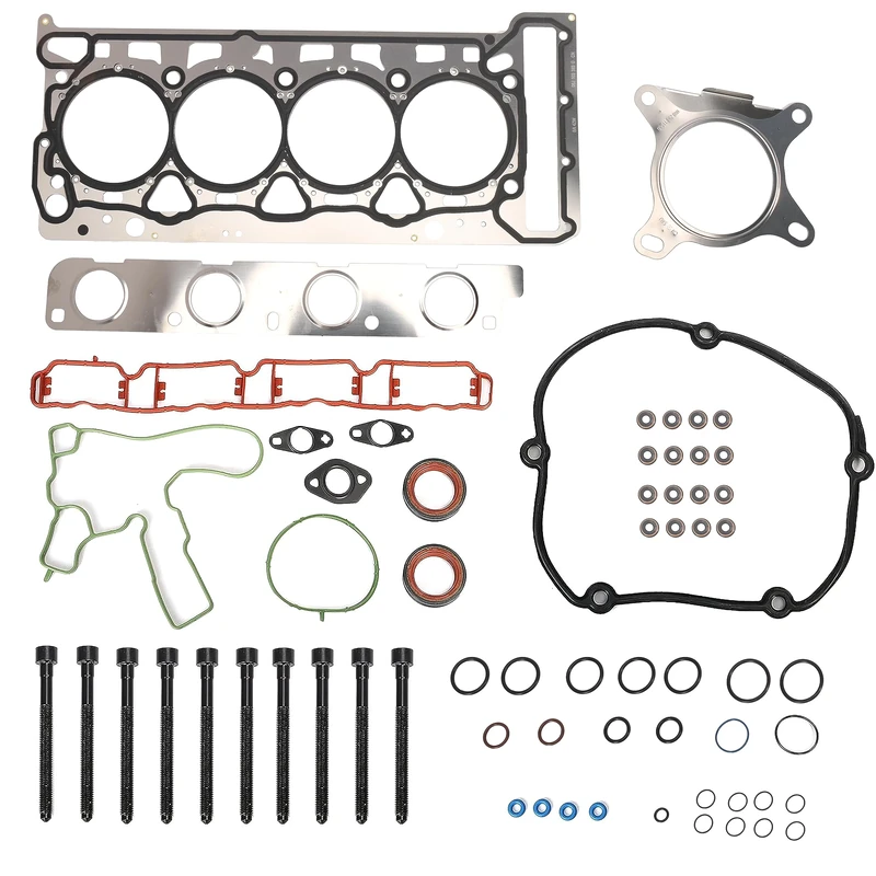 MLS Head Gasket Set with Bolts, HS26455PT ES72310, Engine Cylinder Gasket Kit, for Audi A3, A4, A5, A6 TT Quattro Q5, for Volkswagen Beetle Eos GTI Jetta Passat, 2.0L DOHC Turbocharged