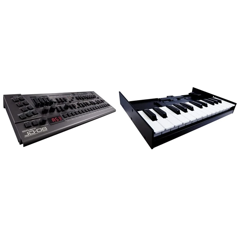 Roland JD-08 Sound Module – Modern Reissue of the Legendary JD-800, Black & K-25M Keyboard Unit, Portable Keyboard for Roland Boutique Modules