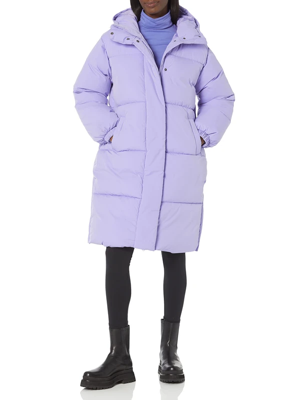 Amazon Essentials Women's Oversized Long Puffer Jacket (Available in Plus Size), Purple, XX-Large - Image 1