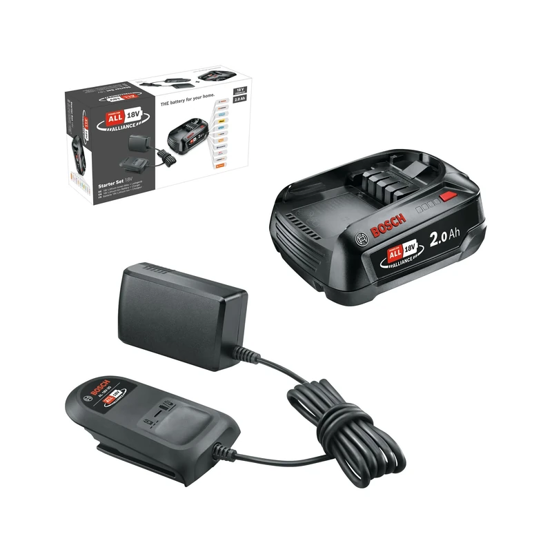 Bosch 18 V Battery and Charger 2.5 Ah (18 V Starter Set, Power for All)