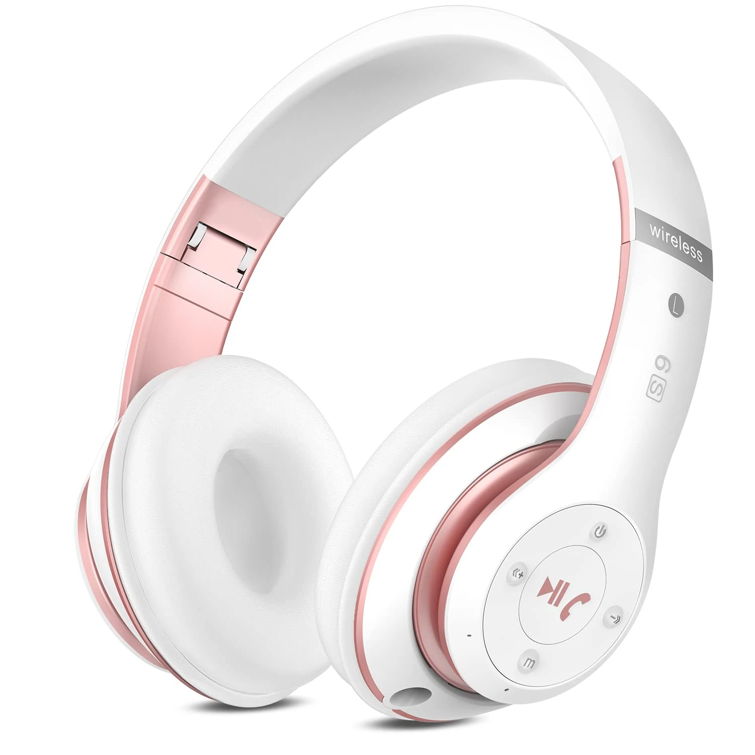 Rebocico Bluetooth headphones, 6 EQ Modes,Bluetooth Headphones Over Ear, 65Hours Playtime Foldable Lightweight headphones wireless bluetooths with Built-in HD Mic,Deep Bass, FM, SD/TF for PC/Home