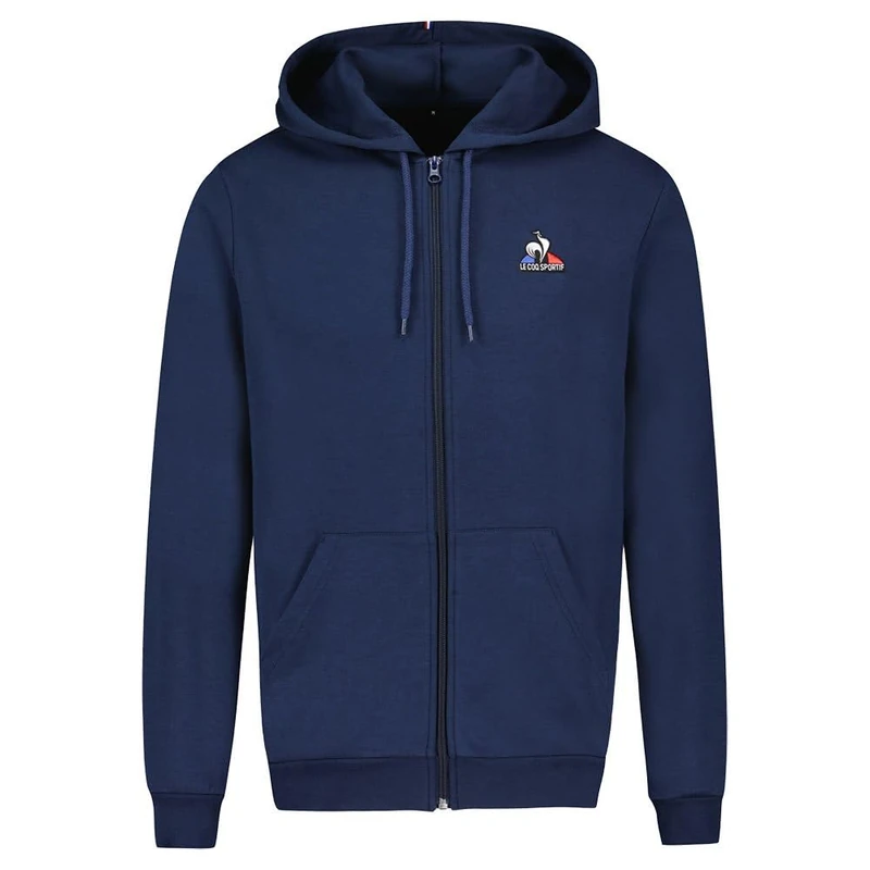 Le Coq Sportif Unisex ESS Fz Hoody No. 4 M Dress Blues Track Jacket, dress blues, S