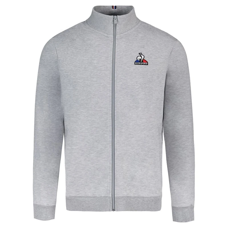 Le Coq Sportif ESS FZ Sweatshirt No. 4 M Light Heather Grey Tracksuit Jacket, XL Unisex, Light Heather Grey, XL