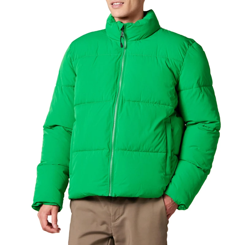 Amazon Essentials Men's Mock Neck Heavyweight Puffer Coat (Available in Big & Tall), Green, XL