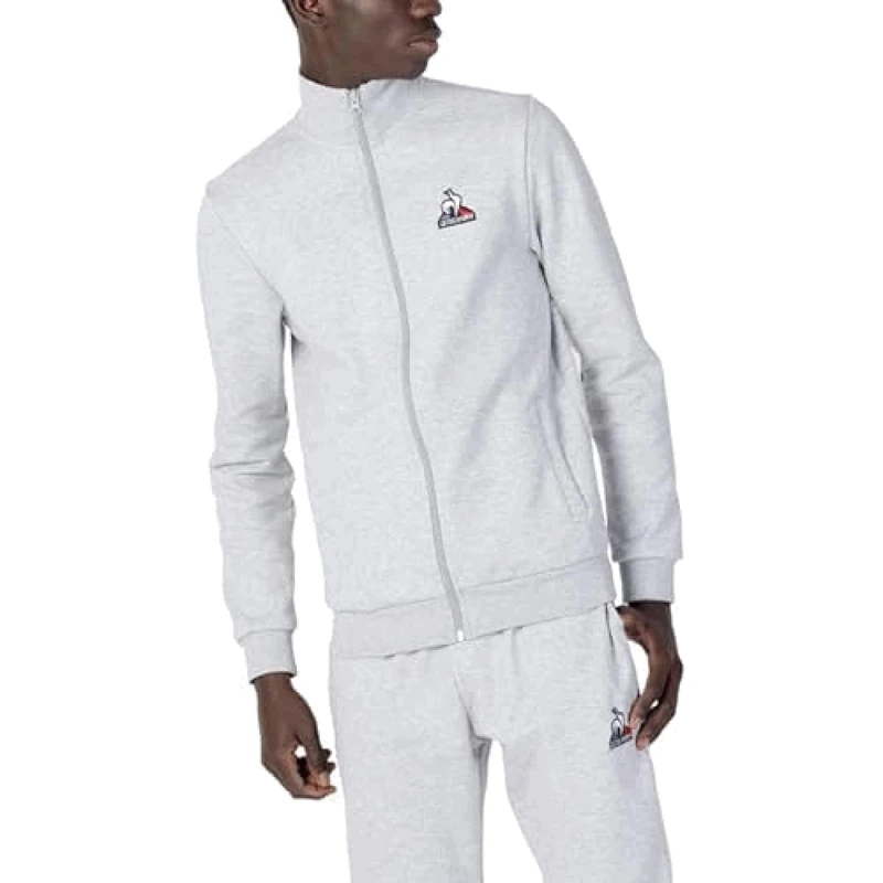 Le Coq Sportif Unisex tracksuit jacket, Light Heather Grey, 3XL