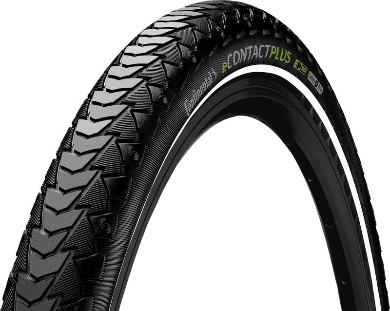 Continental - Continental 50-406 eContact Plus (20 x 2.00 Inches) Black Reflex Wired Tire - 1 Piece