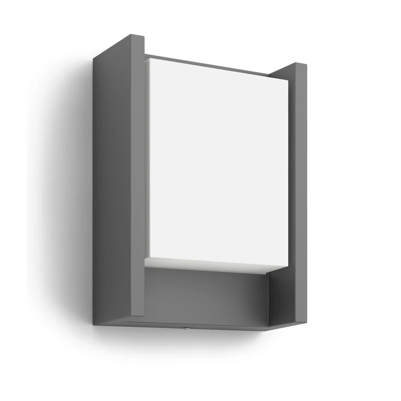 Philips LED Arbour Ultra Efficent Outdoor Wall Light [Anthracite - 1x3.8W] 3000K White. for Home, Garden, Patio Lighting for Energy Saving