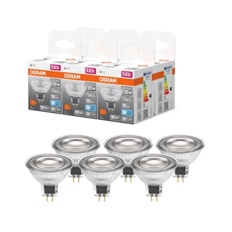 OSRAM Star Reflector LED GU5.3 4000K Cold White 6-Pack
