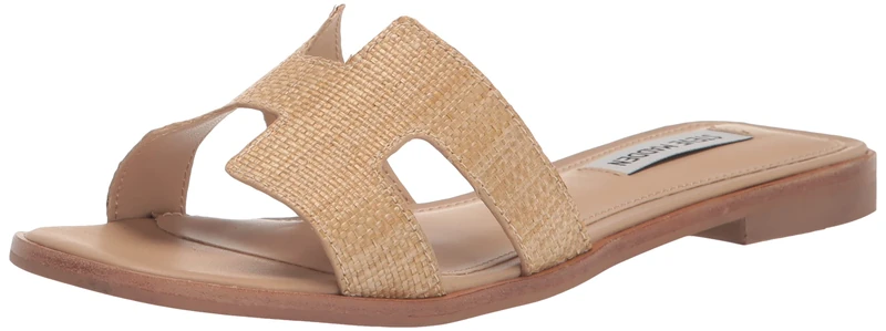 Steve Madden Women's Hadyn Sandal, Raffia, 7.5 UK