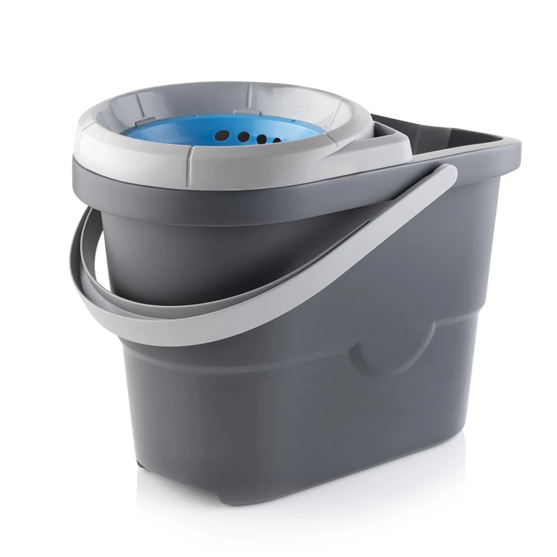 Minky Vortex Bucket with Wringer, Heavy Duty Mop Squeezer, Detachable Wringer, Sturdy Carry Handle, Pouring Spout, Floor Cleaning Bucket, Cleaning Products