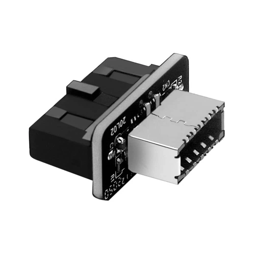 VOANZO USB Motherboard Adapter Type-E to USB 3.0/Type C 20 Pin Header Adapter USB Socket Installation