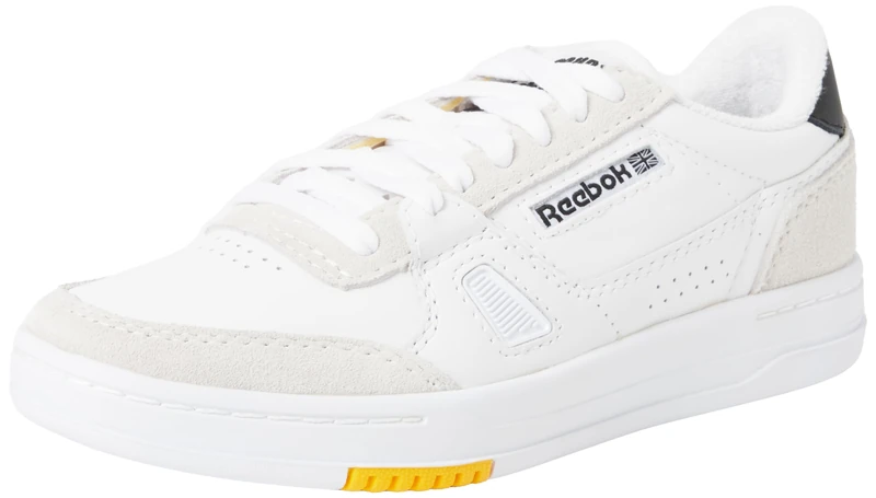 Reebok Men Lt Court Sneaker, FTWR White/Black/Team Yellow F23, 4.5