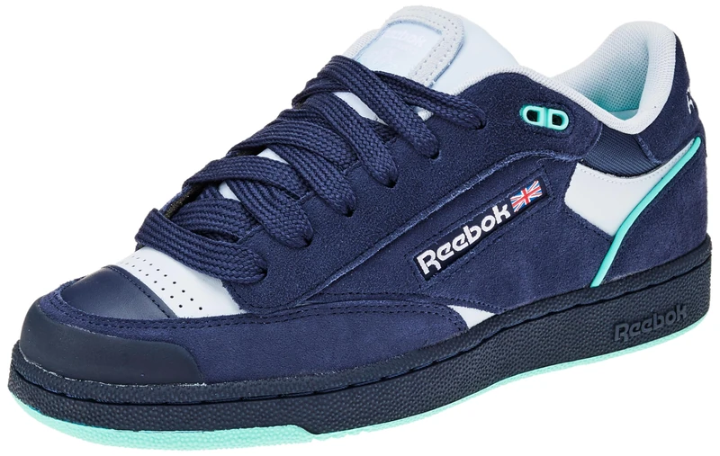 Reebok Men Club C Bulc Sneaker, Vector Navy/Feel Good Blue F23-R/Cyber Mint F23, 4