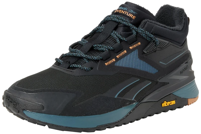 Reebok Men Nano X3 Adventure Winter Sneaker, Core Black/Hoops Blue F23/Court Brown F23-R, 8.5