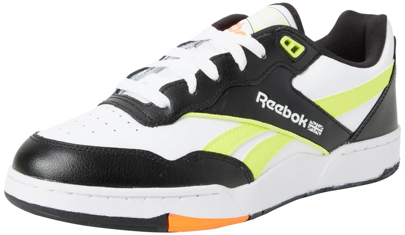 Reebok Men BB 4000 II Sneaker, Black/Solar Acid Yellow/FTWR White, 8.5