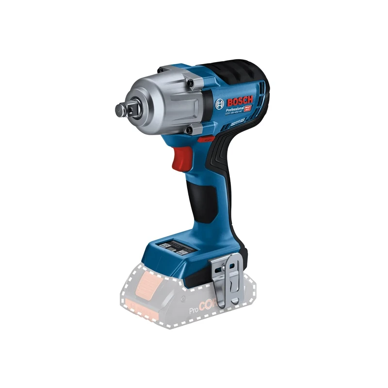 Bosch Professional 18V System Cordless Impact Driver GDS 18V-450 HC (Tightening Torque 450 Nm, Breakaway Torque 800 Nm, Without Battery/Charger)