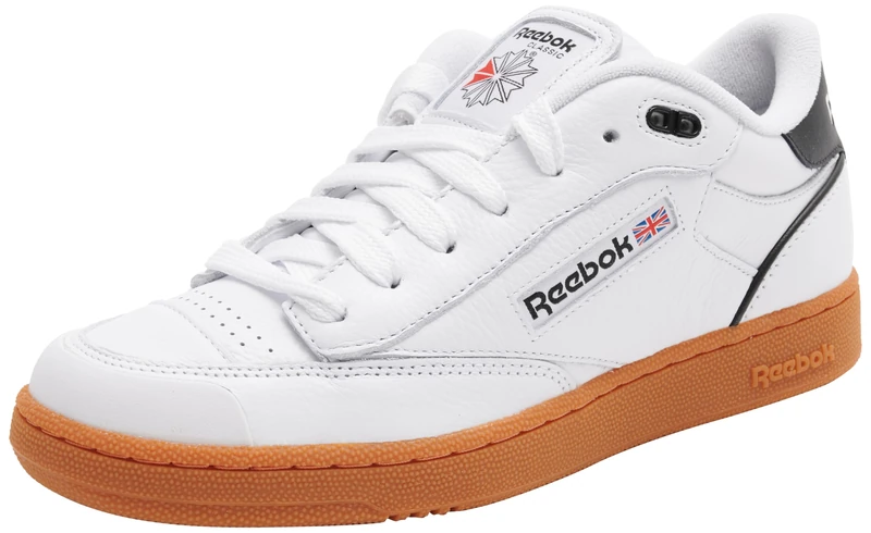 Reebok Men Club C Bulc Sneaker, FTWR White/Black/Reebok Rubber Gum-03, 5.5