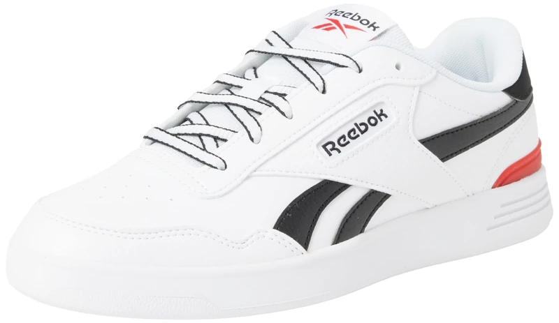 Reebok Men Court Advance Clip Sneaker, FTWR White/Black/Vector Red, 5