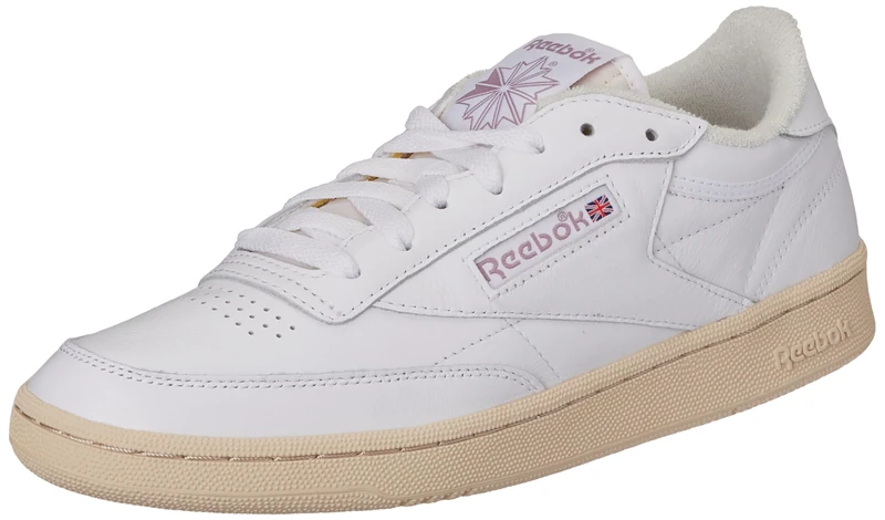 Reebok Women Club C 85 Vintage Sneaker, FTWR White/Chalk/Infused Lilac, 3.5