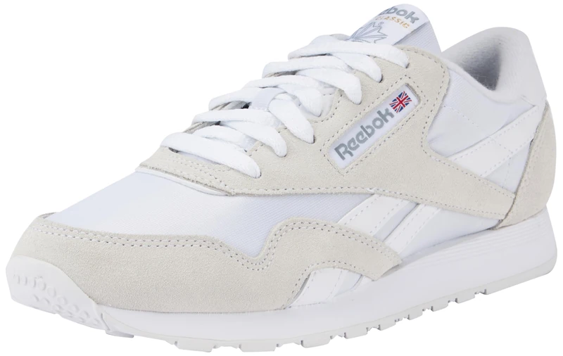 Reebok Men Classic Nylon Sneaker, FTWR White/FTWR White/FTWR White, 4