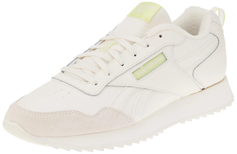Reebok Women Glide Ripple Sneaker, Chalk/Citrus Glow/Chalk, 4.5