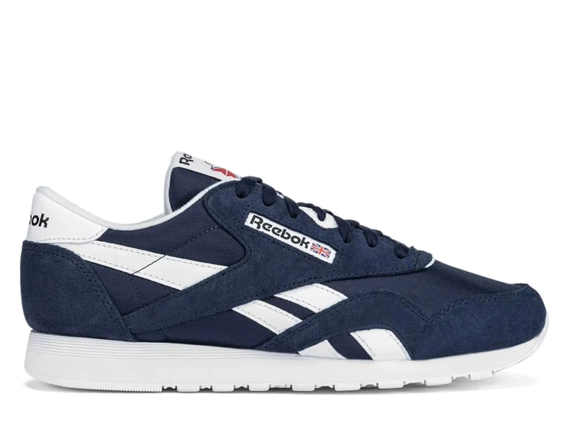 Reebok Men Classic Nylon Sneaker, Vector Navy/FTWR White/FTWR White, 13 - Image 1