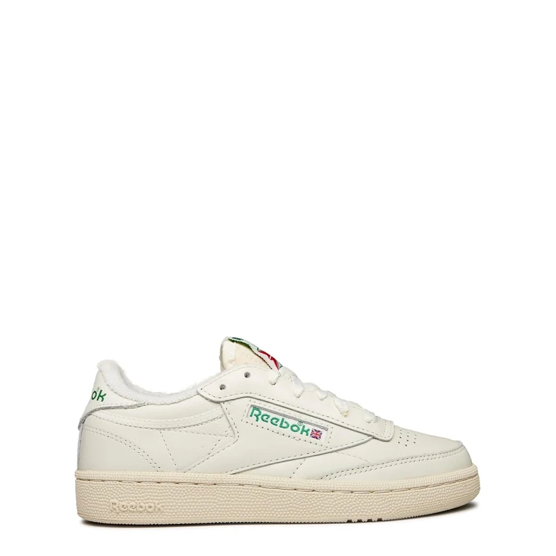Reebok Women Club C 85 Vintage Sneaker, Chalk/Alabaster/Glen Green, 6