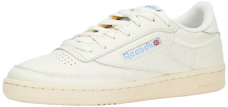 Reebok Women Club C 85 Vintage Sneaker, Chalk/Alabaster/Sky Blue, 5