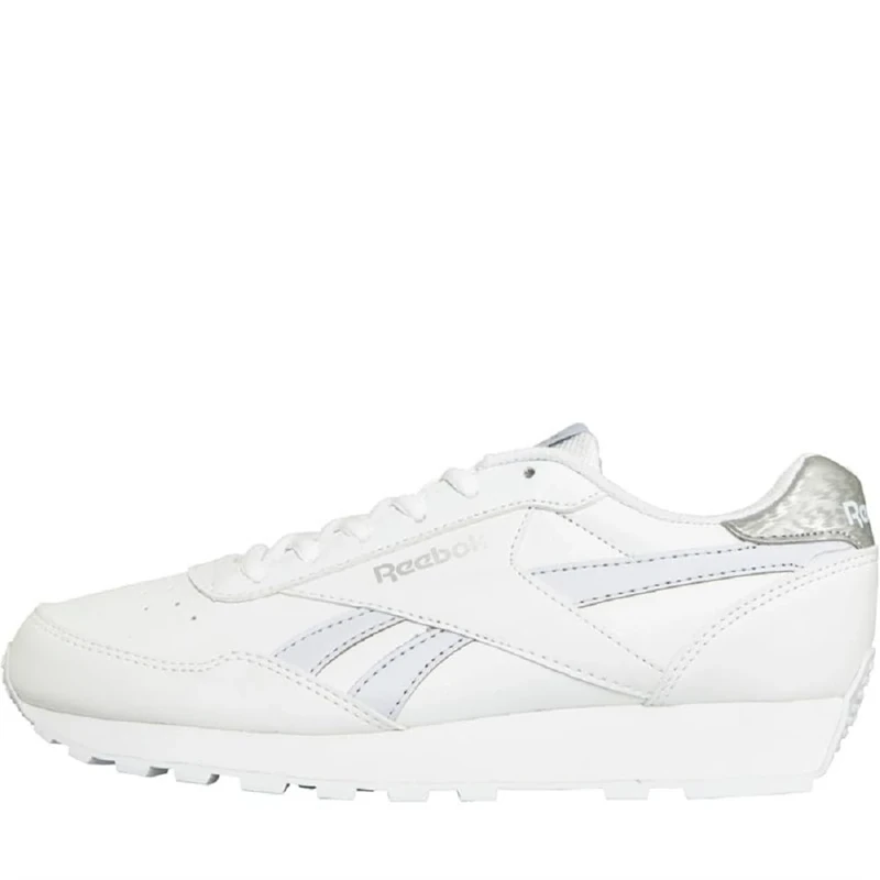 Reebok Women Rewind Run Sneaker, White/Lucid Lilac/Silver Met., 8.5