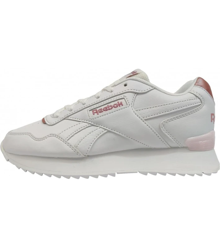 Reebok Women Glide Ripple Clip Sneaker, White/Possibly Pink F23-R/Porcelain Pink, 8