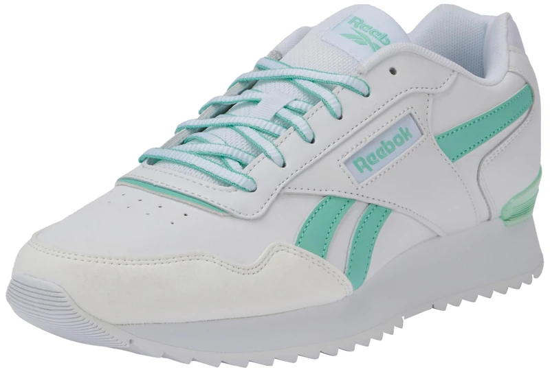 Reebok Women Glide Ripple Clip Sneaker, FTWR White/Hint Mint/Pure Grey 1, 3