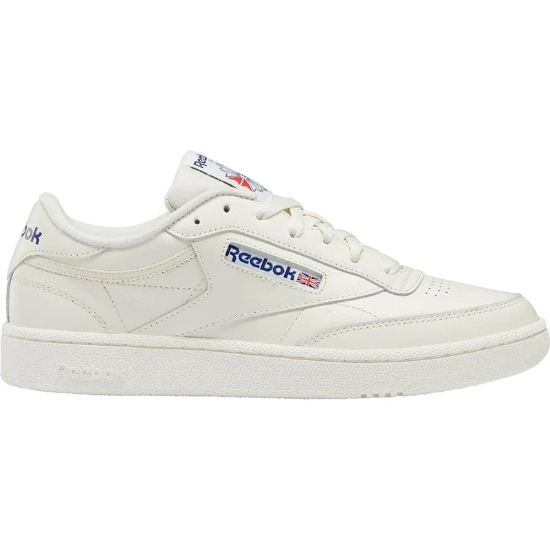 Reebok Men Club C 85 Sneaker, Chalk/Chalk/Classic Cobalt, 9