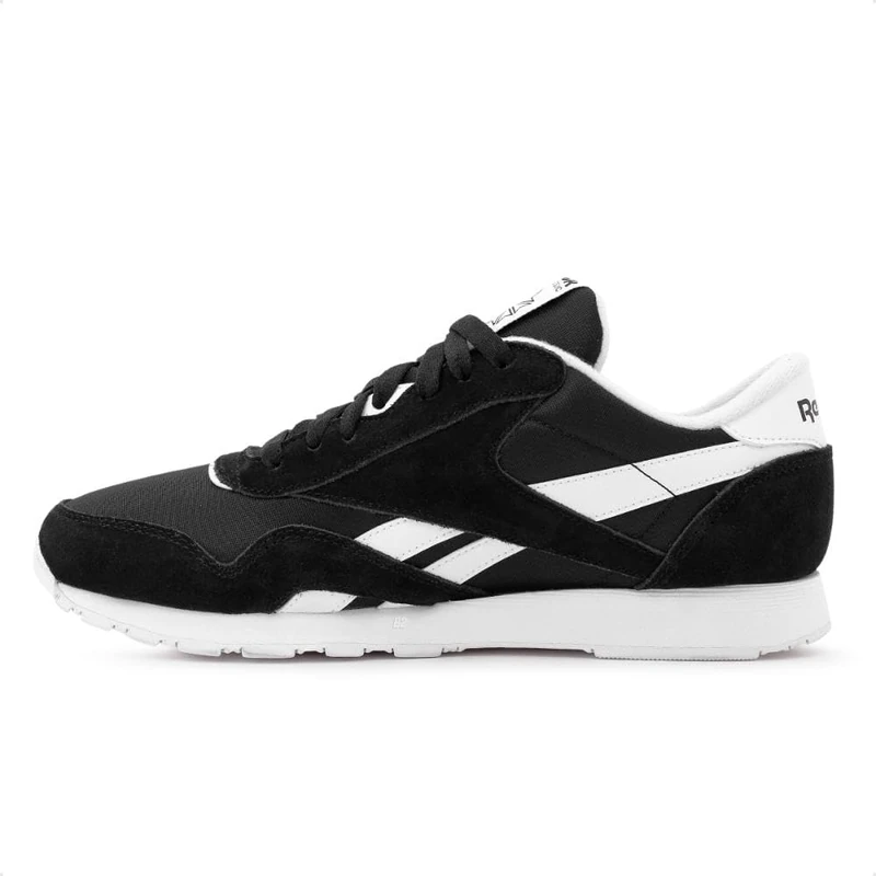 Reebok Men Classic Nylon Sneaker, Core Black/FTWR White/FTWR White, 12