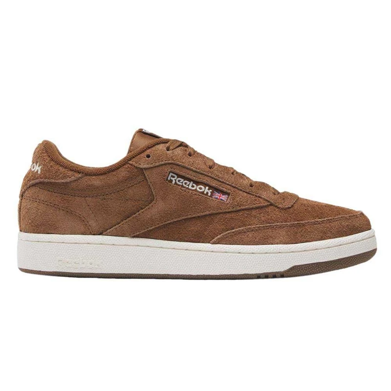 Reebok Men Club C 85 Sneaker, Collegiate Brown F23/Chalk/Reebok Lee 2, 4