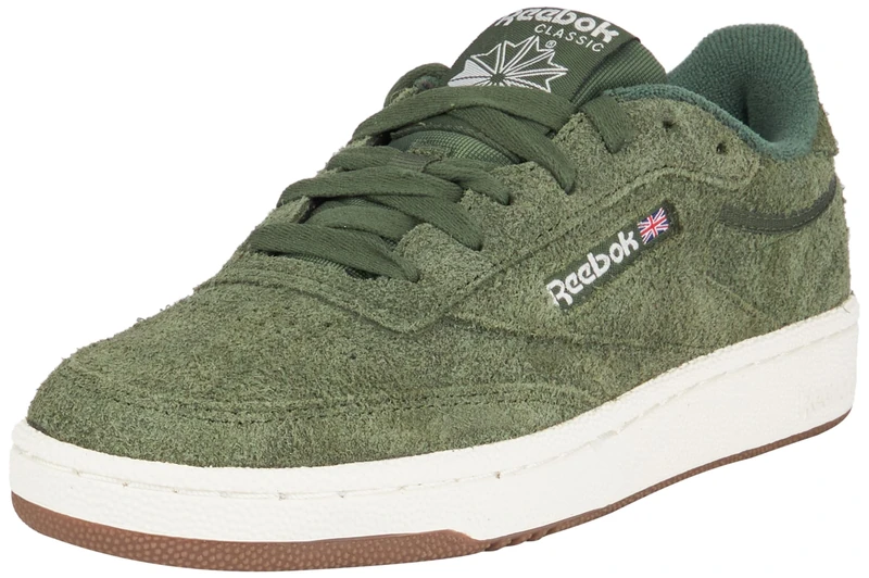 Reebok Men Club C 85 Sneaker, Varsity Green F23/Chalk/Reebok Lee 2, 4